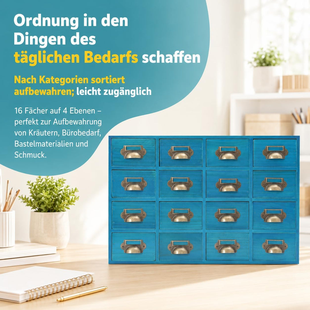 Apothekerschrank 16 Schubladen, Vintage Apothekerschrank Mit Schubladen,Apotheker Schrank Mit Schubl