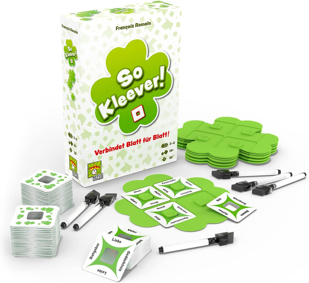 Repos Production, So Kleever, Partyspiel, Ratespiel, 3-6 Spieler, Ab 10+ Jahren, 30+ Minuten, Deutsc