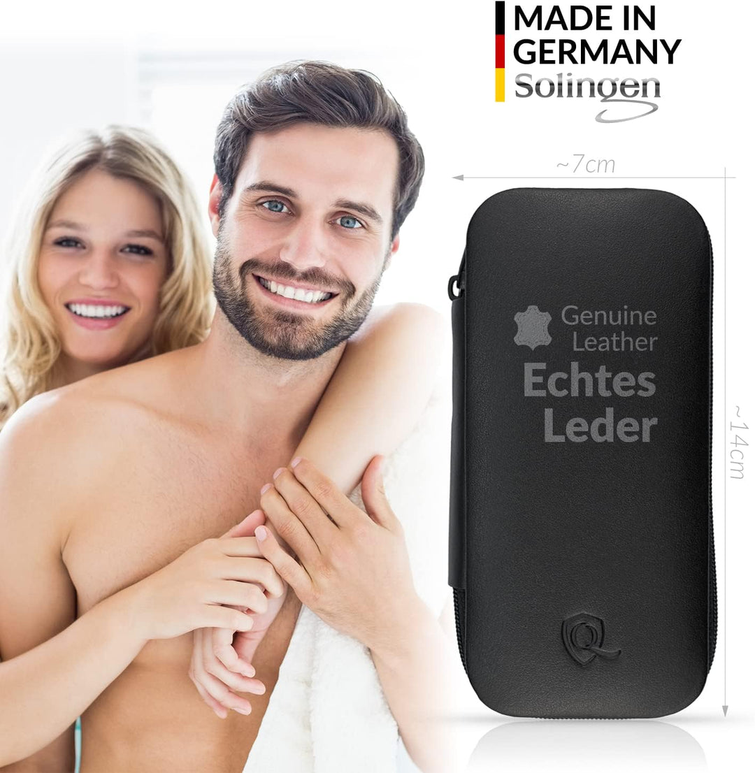 marQus Maniküre Set Herren und Damen 7 Teile mit Nagelzange Solingen Made in Germany für Hand- und F