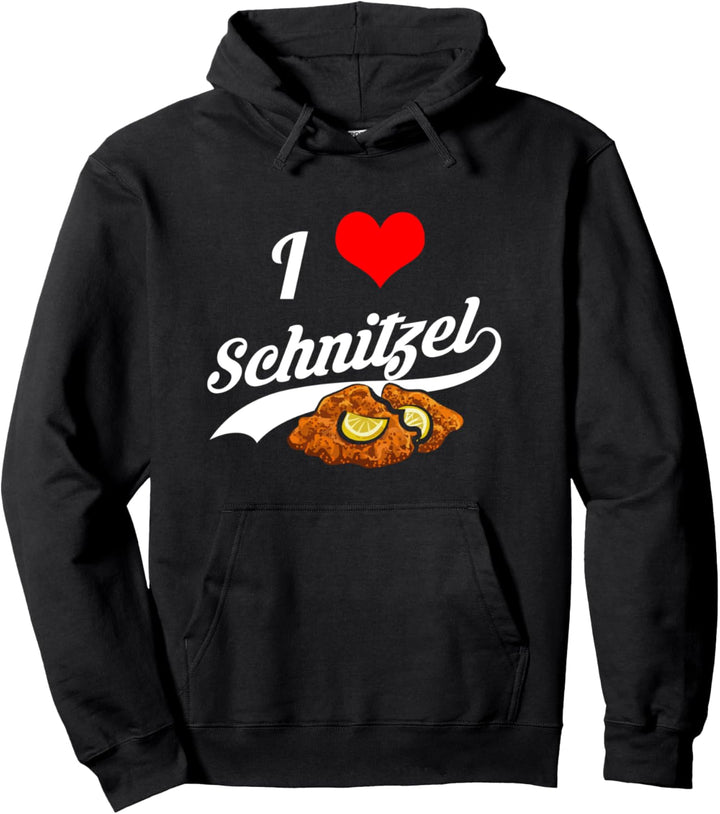 I Love Schnitzel Schnitzelfreunde Lustiger Spruch Pullover Hoodie