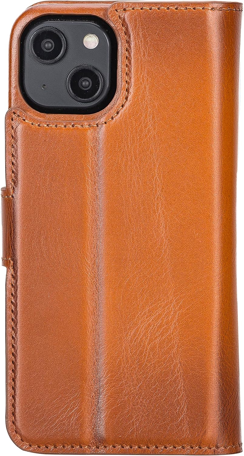 Solo Pelle Lederhülle kompatibel für iPhone 14 Plus in 6.7 Zoll abnehmbare Hülle (2in1) inkl. Karten