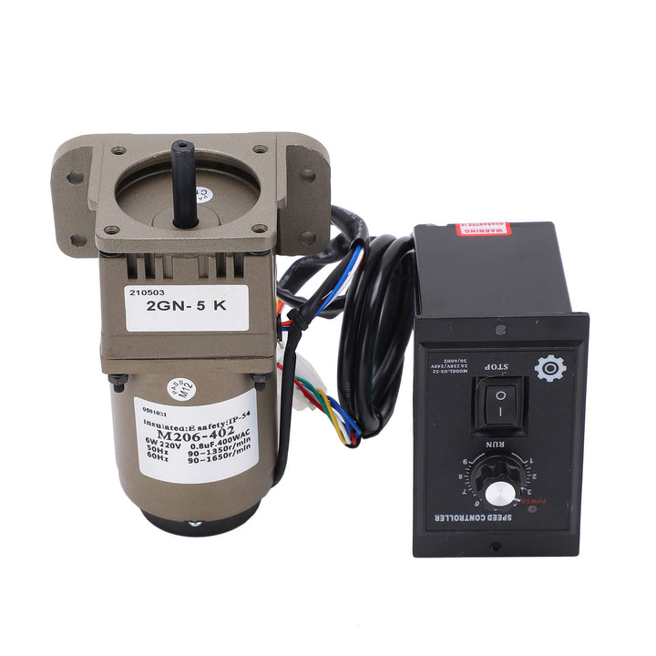 Elektrischer Getriebemotor, AC 220V 6W Einphasen-Asynchrongetriebemotor Verzögerung einstellbare Dre