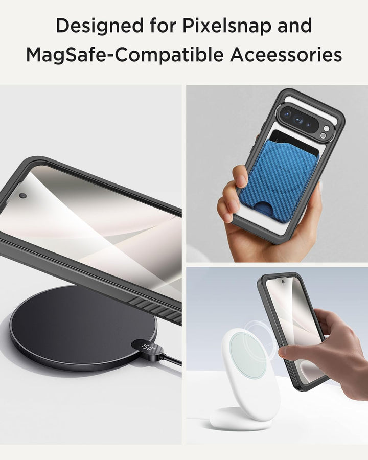 Miimall Kompatibel mit Google Pixel 10 Pro XL 360 Gard Hülle Wasserdicht, [HD Displayschutz+Kamerasc