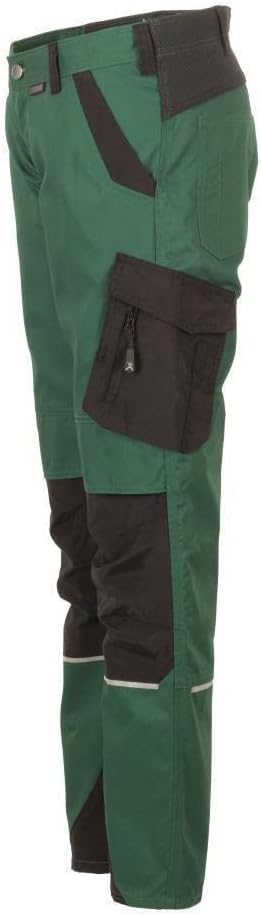 Planam Damen Norit Damen Bundhose Cargo (1er Pack) 34 Grün/Schwarz, 34 Grün/Schwarz
