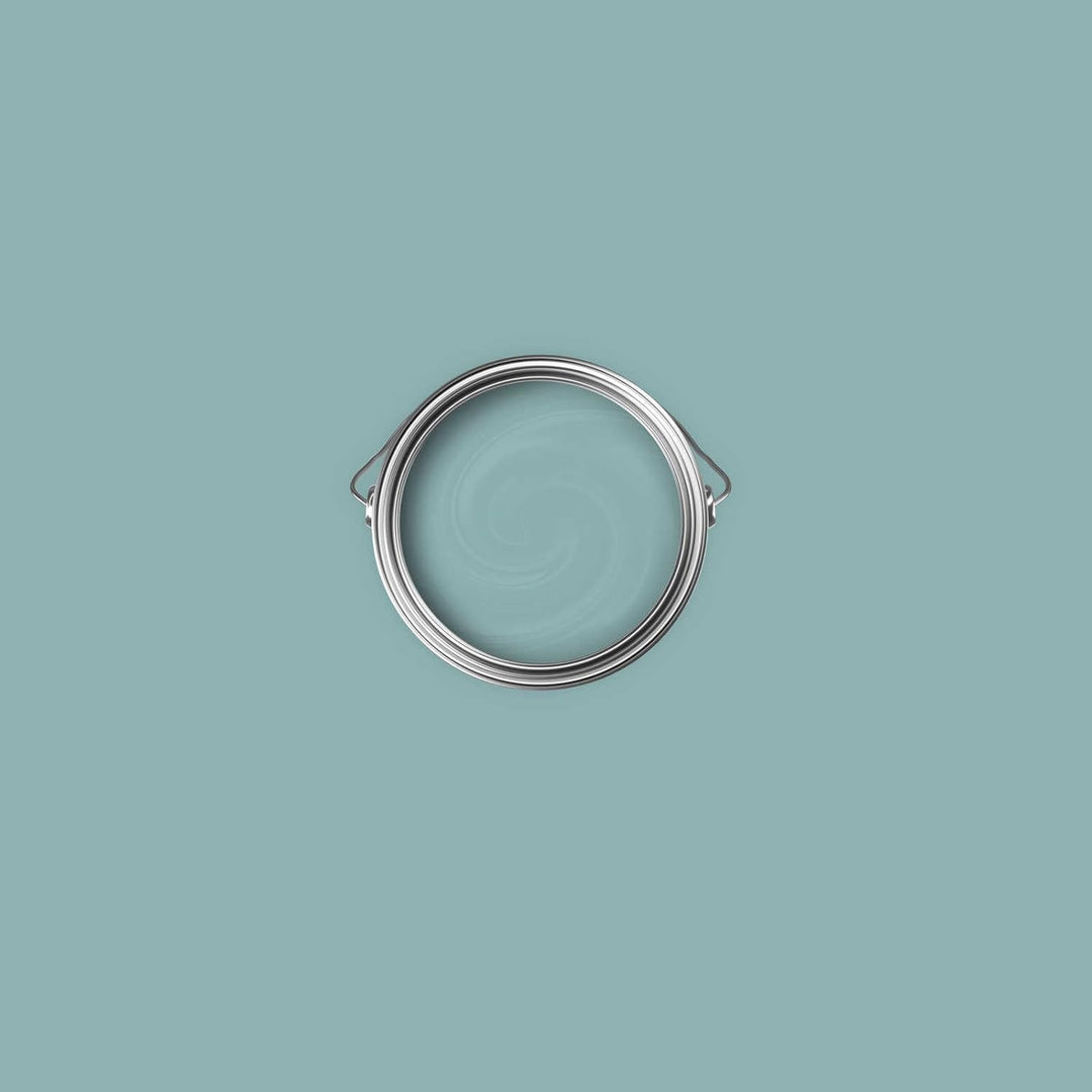 New Walls Premium Wandfarbe Blau, Blaugrün Liquid Luxury Dispersionsfarbe für Innenräume – 1 L 1000