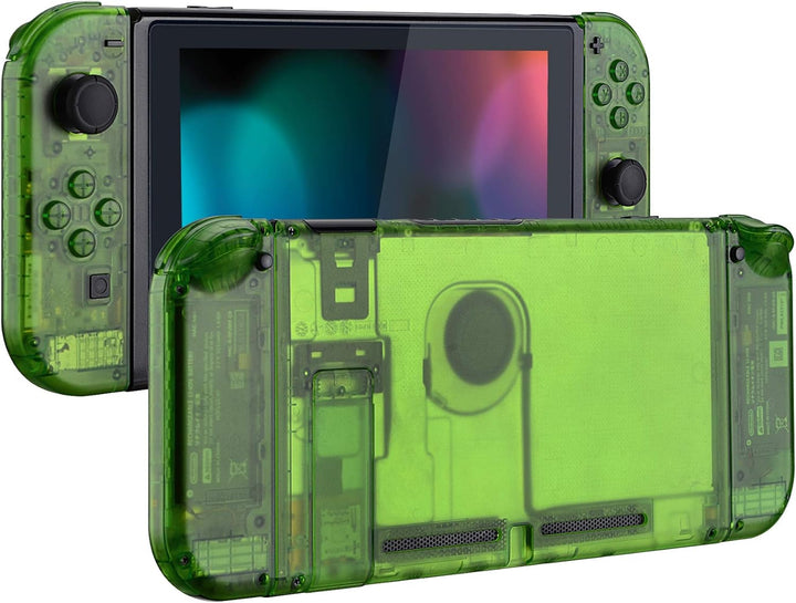 eXtremeRate Hülle Case für Nintendo Switch Joycon/Konsole, Rückgehäuse&Kickstand für Switch Console,