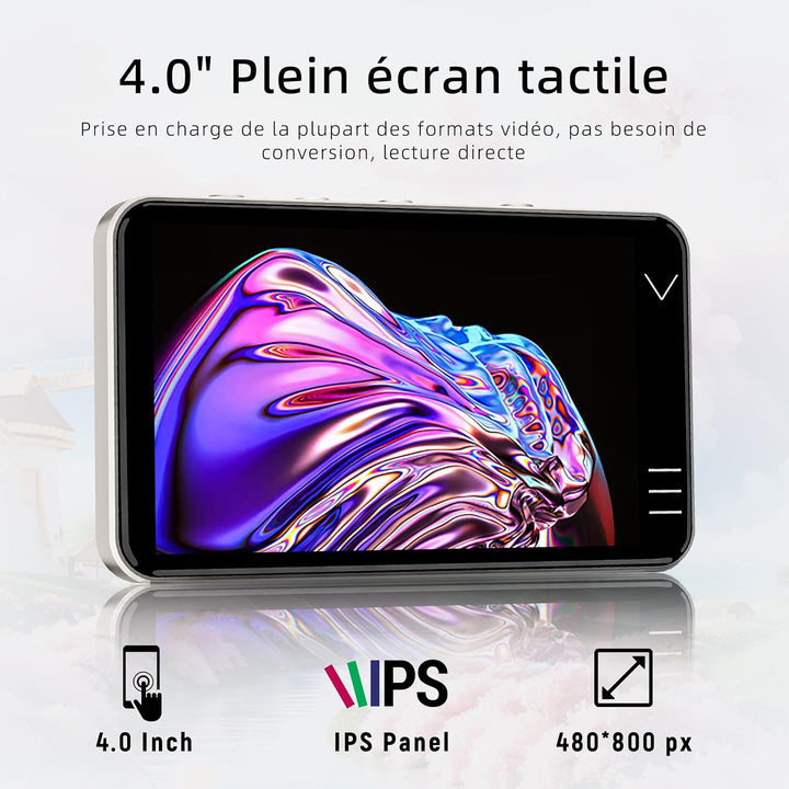 HIFI WALKER G7 MP3-Player mit Bluetooth & WLAN, Android 13, 144 GB Speicher, 3 GB RAM, 4-Zoll HD-Tou