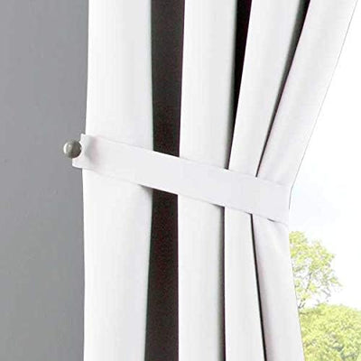 Gardinenbox Vorhänge Blickdicht »Newyork« Weiss HxB 245x140 cm 2er-Pack Thermo-Gardinen Verdunkelung