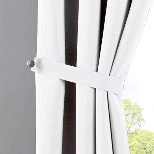 Gardinenbox Vorhänge Blickdicht »Newyork« Weiss HxB 245x140 cm 2er-Pack Thermo-Gardinen Verdunkelung