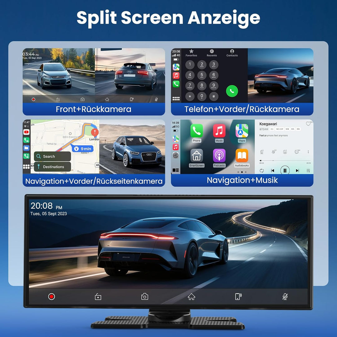 2026 Neuestes 11,5 Zoll Carplay Display &amp; Carplay Android Auto Display: Buddy Display mit Navigation
