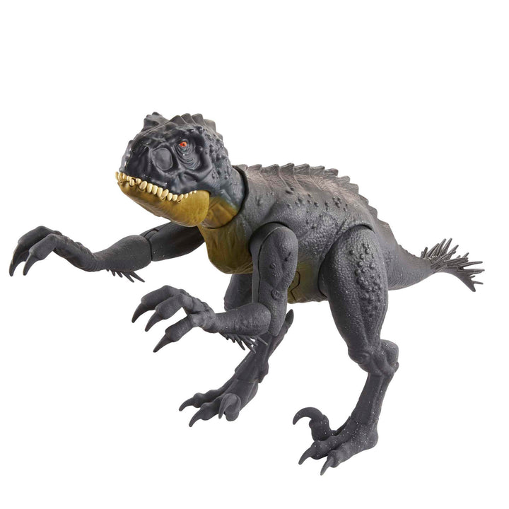 Jurassic World HCB03 - Kampfaction Scorpios Rex mit Geräuscheffekt, Camp Cretaceous mit beweglichen