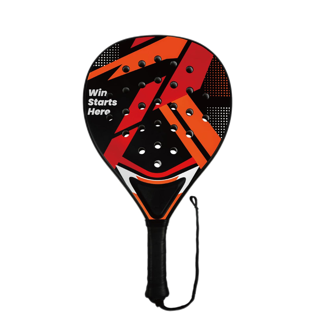 Padelschläger 2er Set, ABS-Oberfläche & EVA-Schaumkern, Strand-Tennis-Paddel mit 2 Bällen & Tragetas