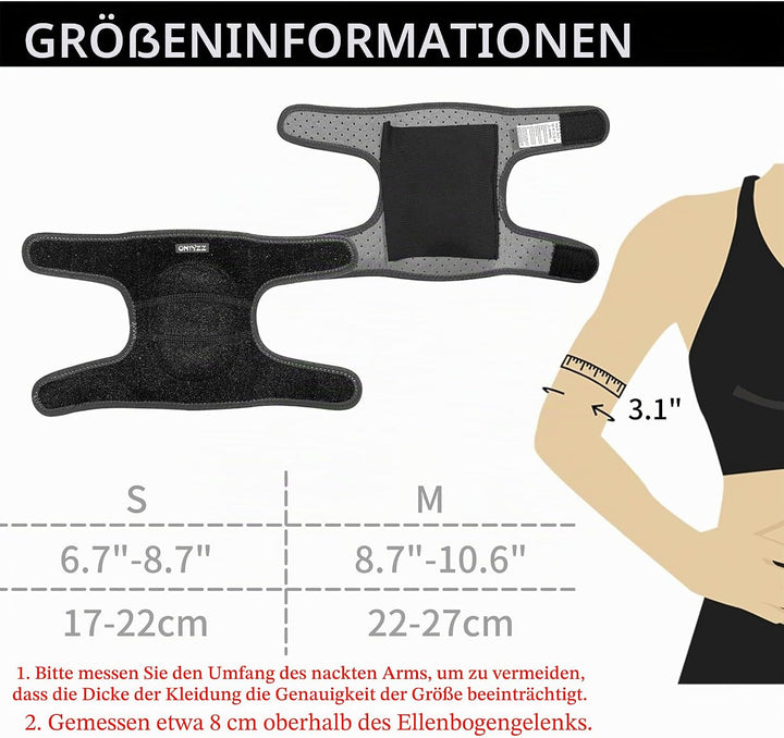 ONTYZZ Kinder Ellenbogenschützer Unterstützung Einstellbar Weiche Kinder Ellenbogenbandage Protector