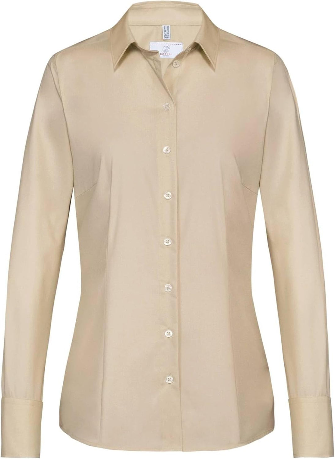 Greiff Grösse 38 Corporate Wear Basic Damen Bluse Langarm Regular Fit Beige Modell 6515