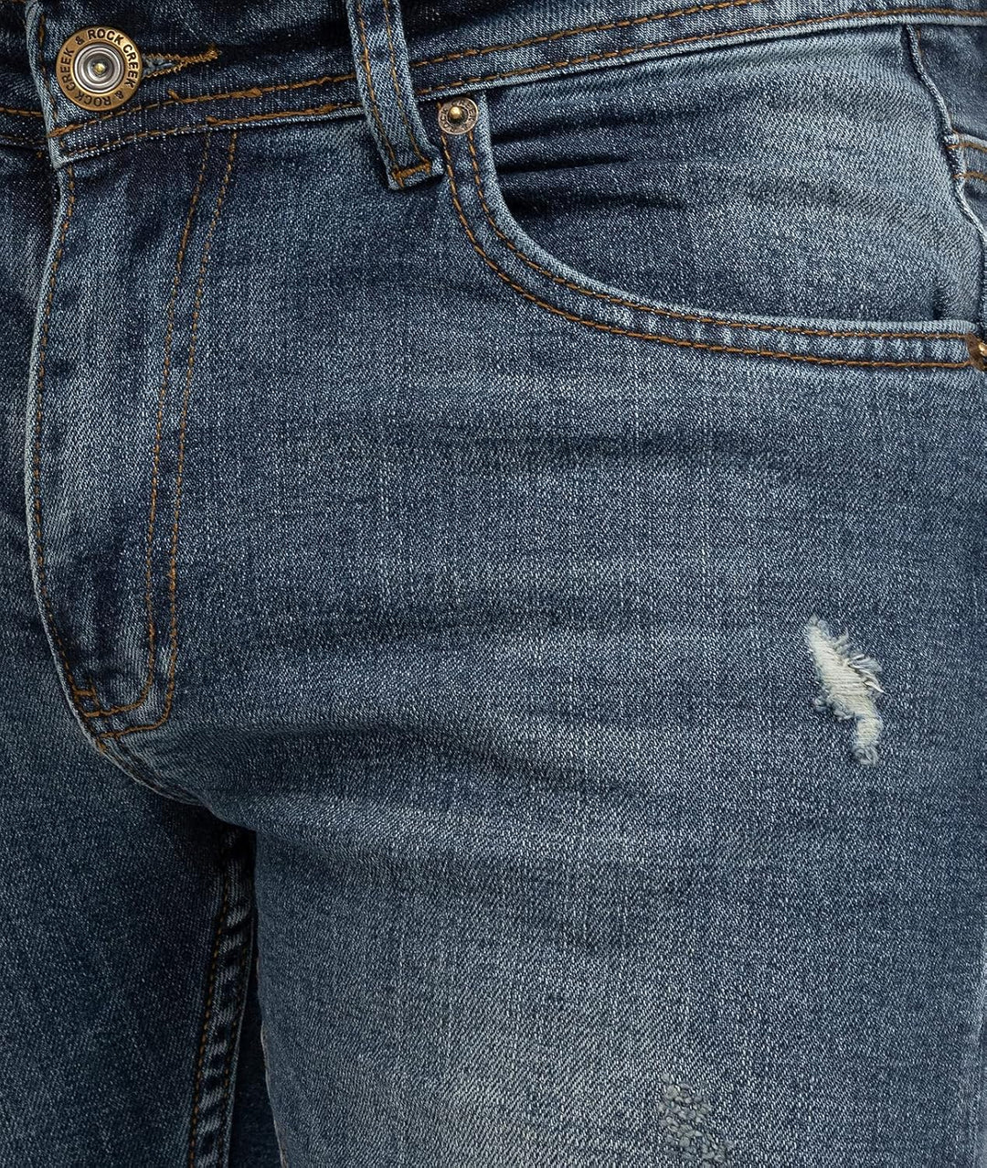 Rock Creek Herren Jeans Hose Slim Fit M21 29W / 30L Rc-2274-blau, 29W / 30L Rc-2274-blau