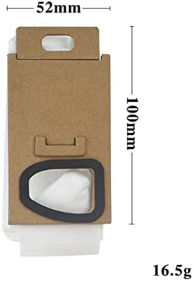 10 x Staubbeutel Ersatz für Xiaomi Roborock H7 H6 Staubsauger Zubehör Teile Weiss/Opulenter Garten,