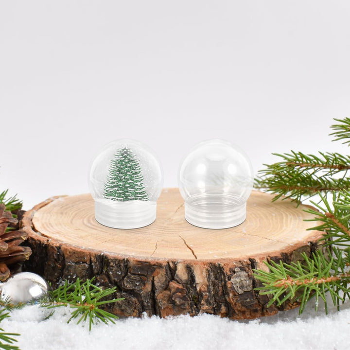 Operitacx 10 StüCk Schneekugel Weihnachten Selber Machen Mit Schraubverschluss, 150ml Transparent Sc