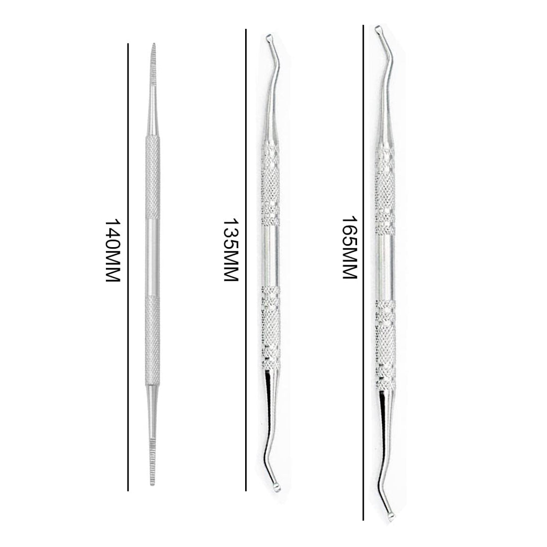 3 PCS Eingewachsene Zehennägel Set Professionelle Nagelpflege Eingewachsene Fussnägel Datei & Lifter