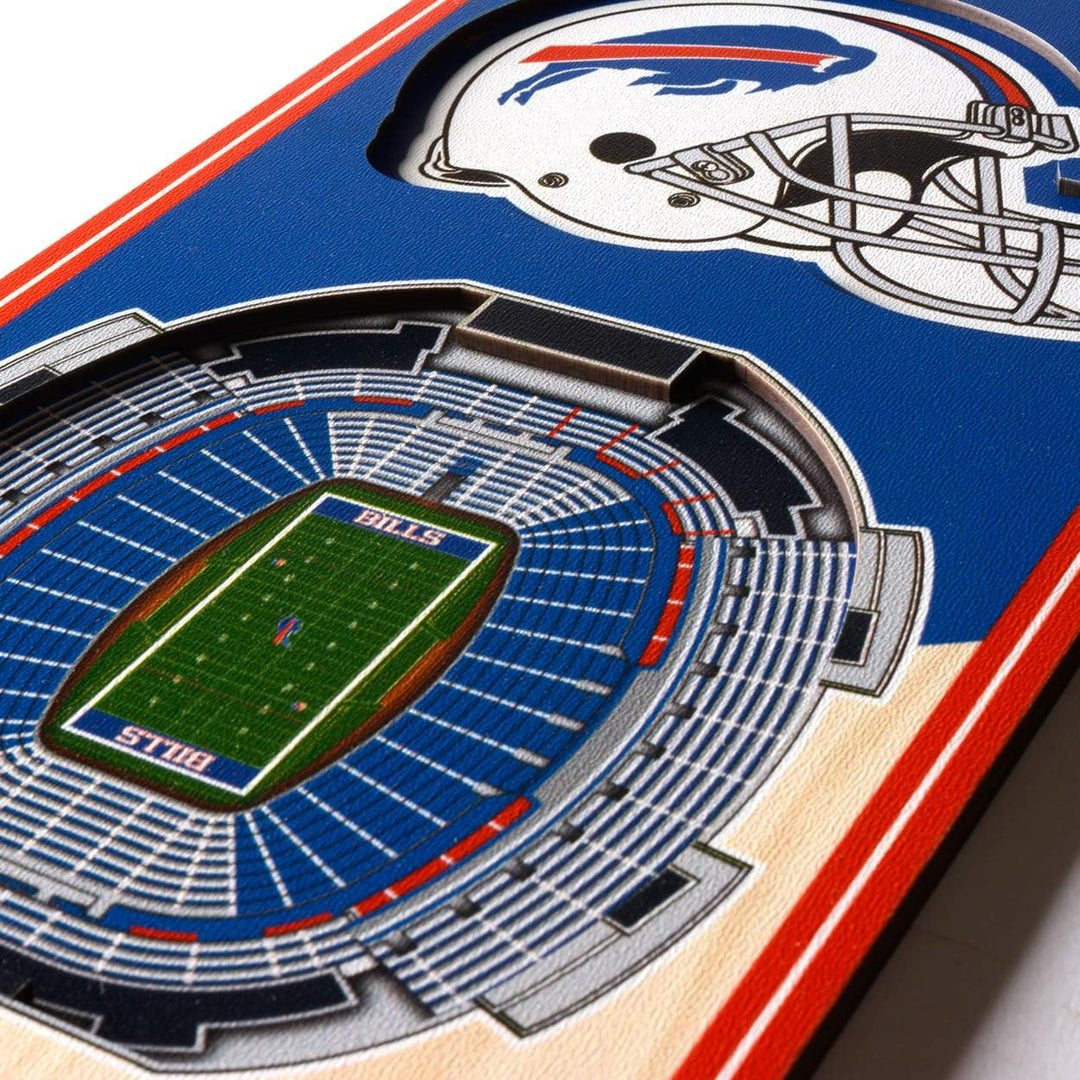 YouTheFan NFL 3D Stadion Banner, 15,2 x 48,3 cm Buffalo Bills, Buffalo Bills