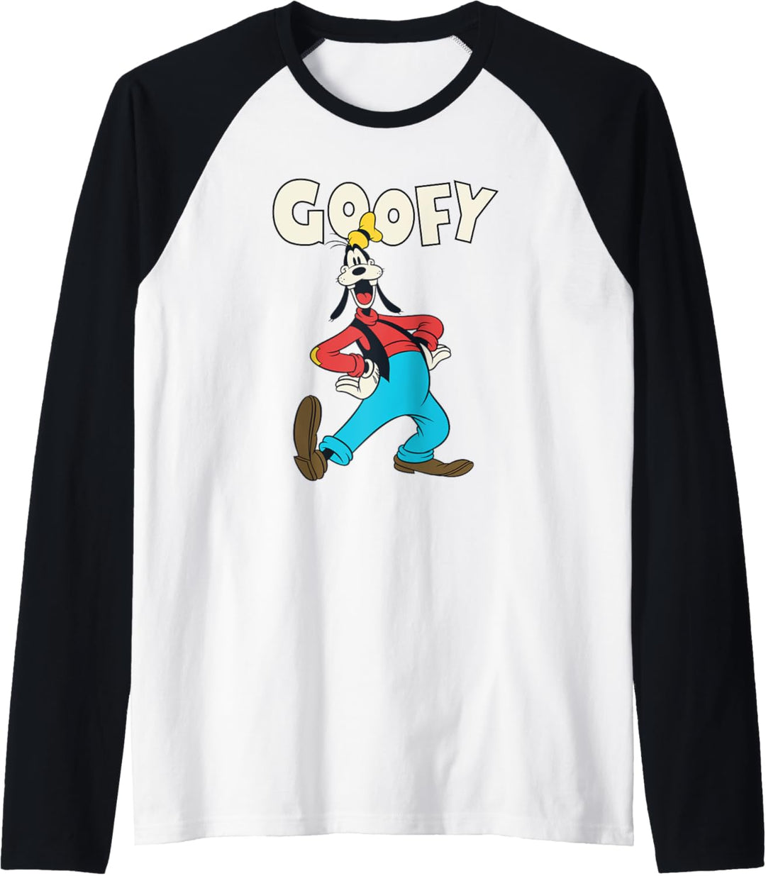 Disney Mickey Classic Goofy Vintage Poster Raglan