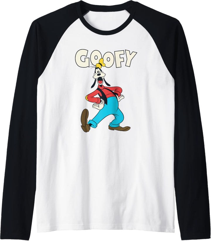Disney Mickey Classic Goofy Vintage Poster Raglan