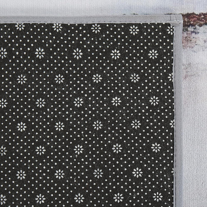 Teppich rechteckig bunt braun 80 x 150 cm Modern Abstrakt Kurzflor Trabzon