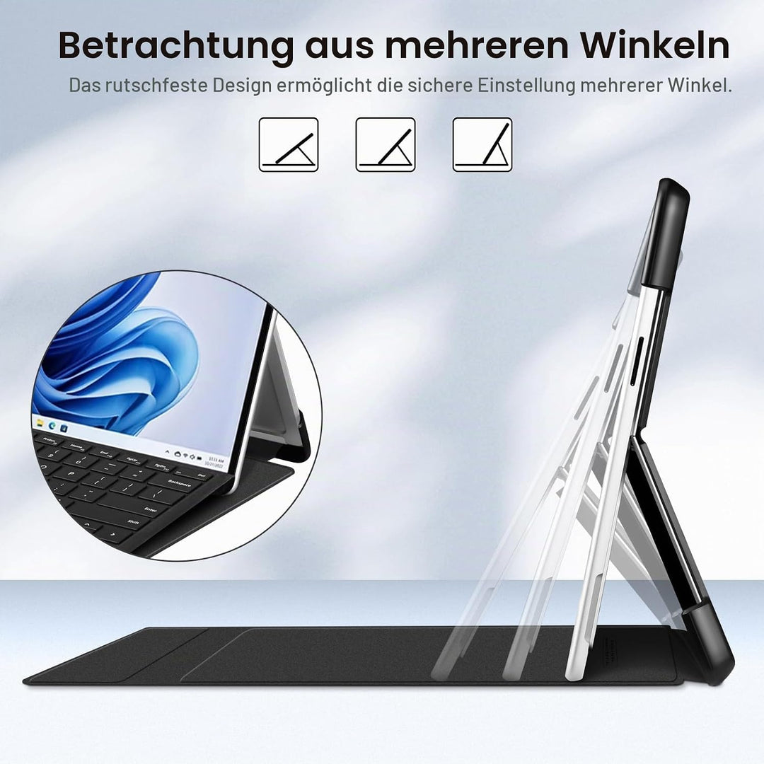 Fintie Hülle für Microsoft Surface Pro 11/10 / 9 (2024-2022) 13 Zoll - Business Schutzhülle mit Hart