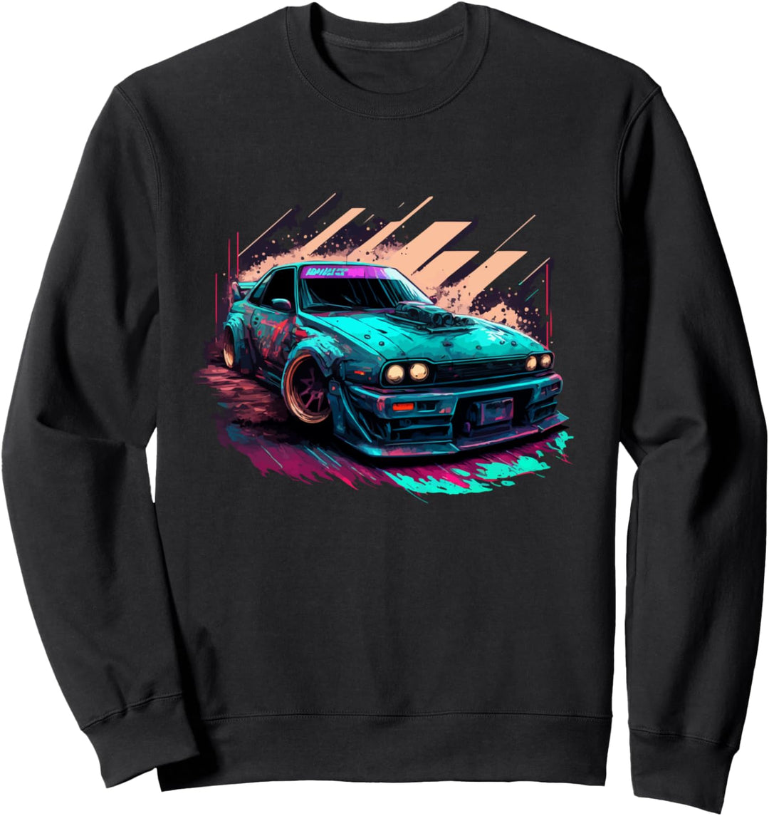 Japanisches Retro-Autorennen, Drifting Art, JDM Legend Tuning Sweatshirt