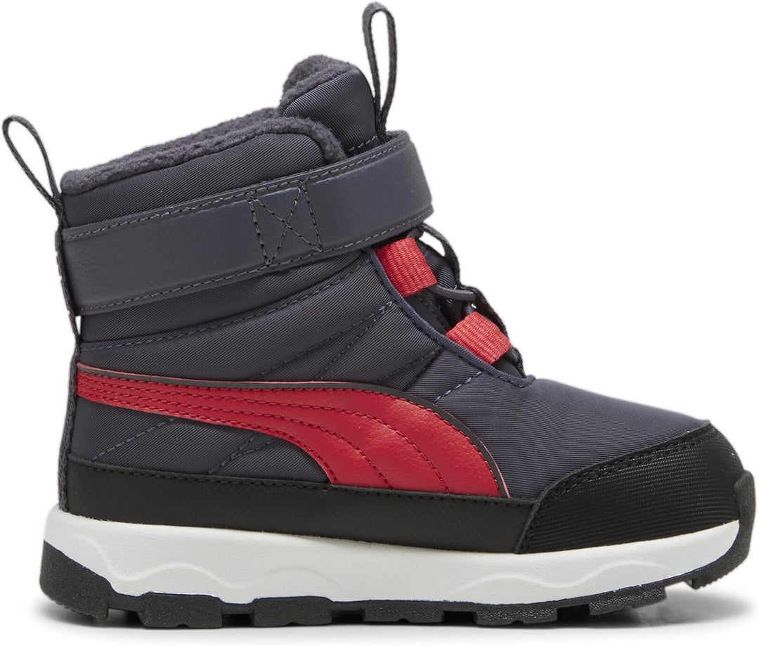PUMA Unisex Kinder Evolve Boot Puretex Ac+psHigh Boot 20 EU Galactic Gray Tart Cherry Puma Black, 20