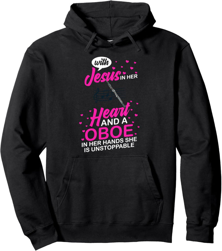 Oboe Instrument Musikspieler Anfänger Lektion Oboist Pullover Hoodie