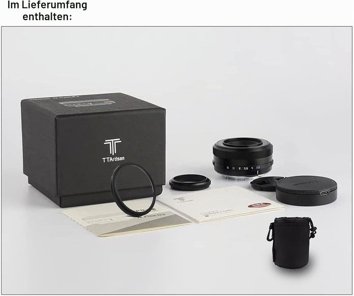 TTArtisan AF 27 mm F2.8 f/2.8 XF-Mount APS-C Autofocus STM Lens for Fujifilm Fuji X-Mount Cameras X-