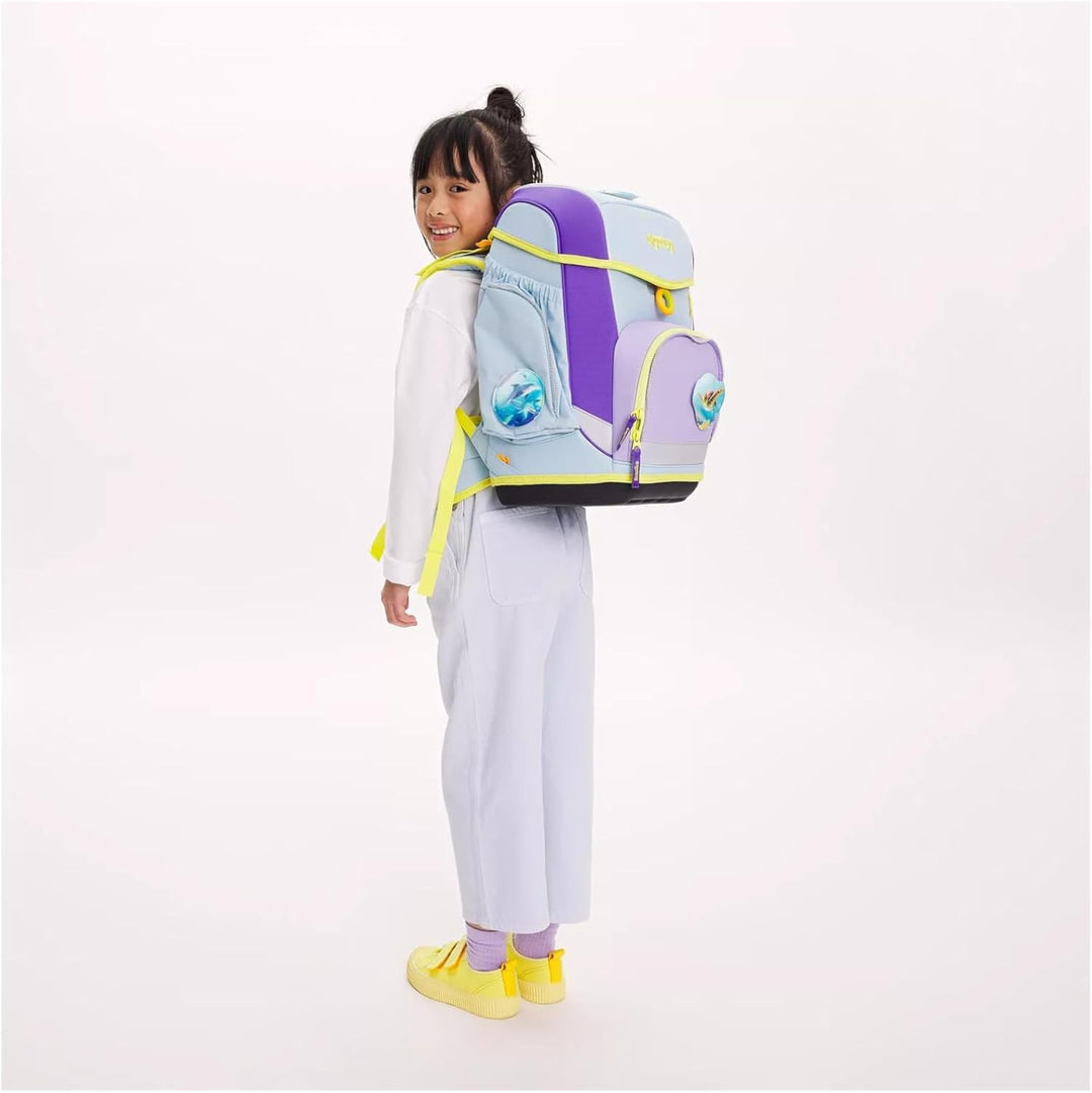 ergobag cubo Set ergonomischer Schulranzen, Vorgänger-Kollektion, klassisch 5-teilig 1. Klasse Grund