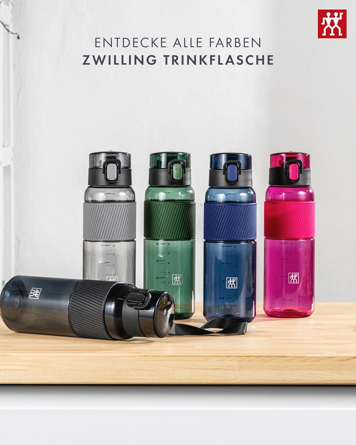 ZWILLING Trinkflasche BPA-frei, Wasserflasche für Fitness, Freizeit und Büro, Sportflasche aus Trita