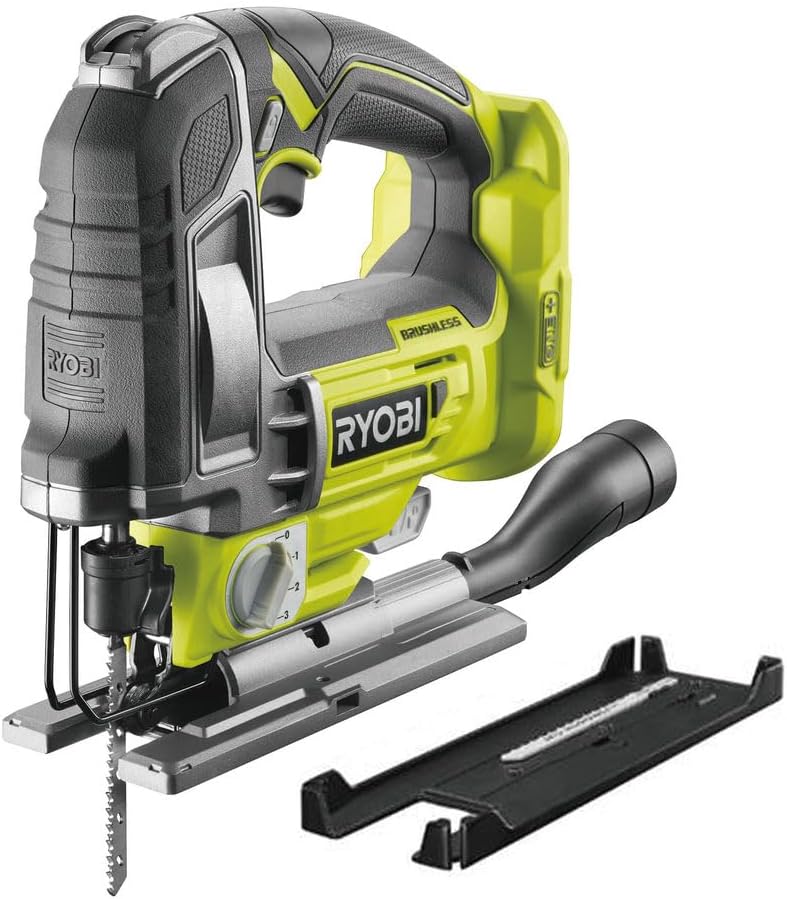 RYOBI 18 V ONE+ Brushless Akku-Stichsäge R18JS7-0 (Hublänge 25 mm, Schnitttiefe 135/10/10 mm Holz/St