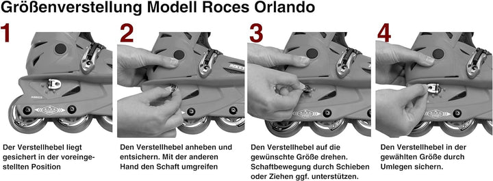 Roces Kinder Inlineskates Orlando 3 Inliner 25-29 deep pink, 25-29 deep pink