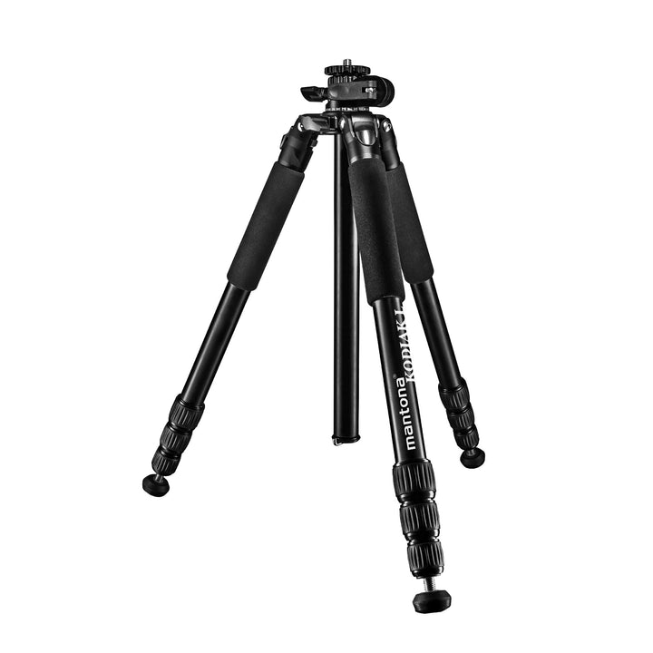 Mantona Kodiak L Fotostativ - 510 x 105 x 105 mm - 15 kg Traglast / 8-166 cm Höhe - Aluminium - stab