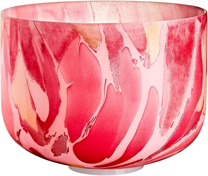 Sonic Energy MCSB10-C Kristall-Klangschale Wurzelchakra Rot + Reiber + keepdrum Mikrofasertuch