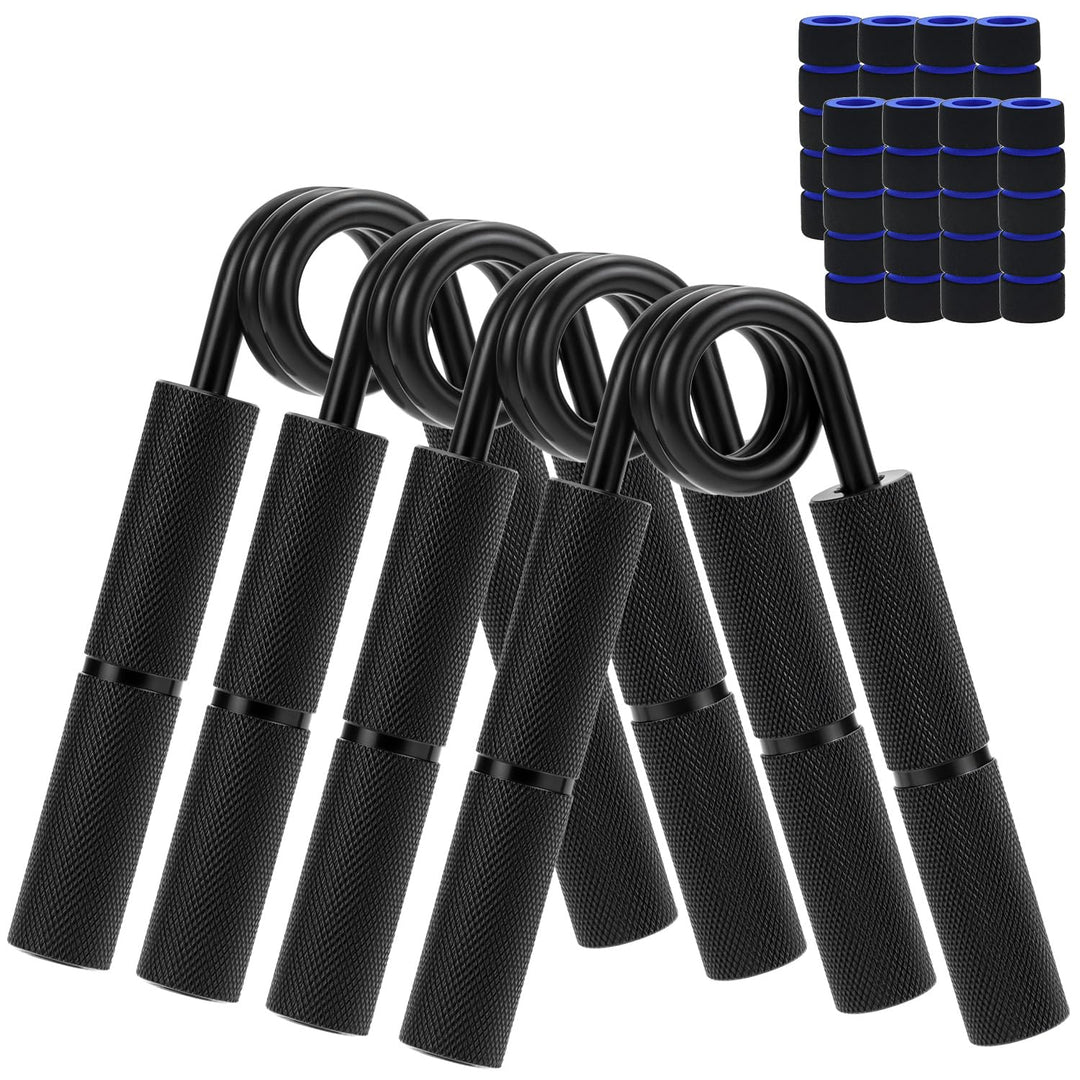 QWORK® Aluminium Griffkraft Trainer Unterarmtrainer 22.5/45/67.5/90kg - Robust & Rutschfest Schwarz