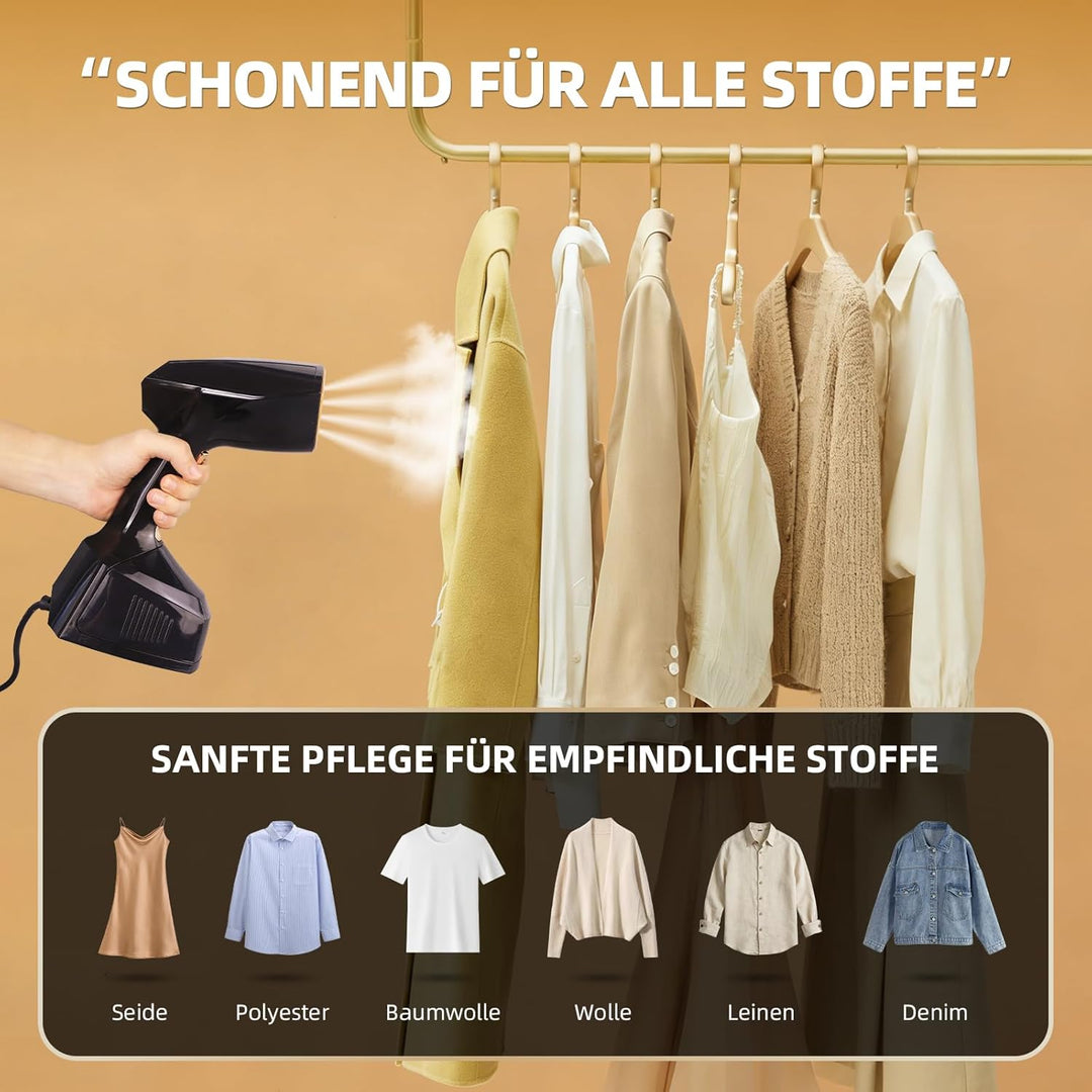 YueLi Hand Steamer Dampfglätter 2000W & 300ml Wassertank – Tragbares Kompaktgerät für Nass-Trockenbü
