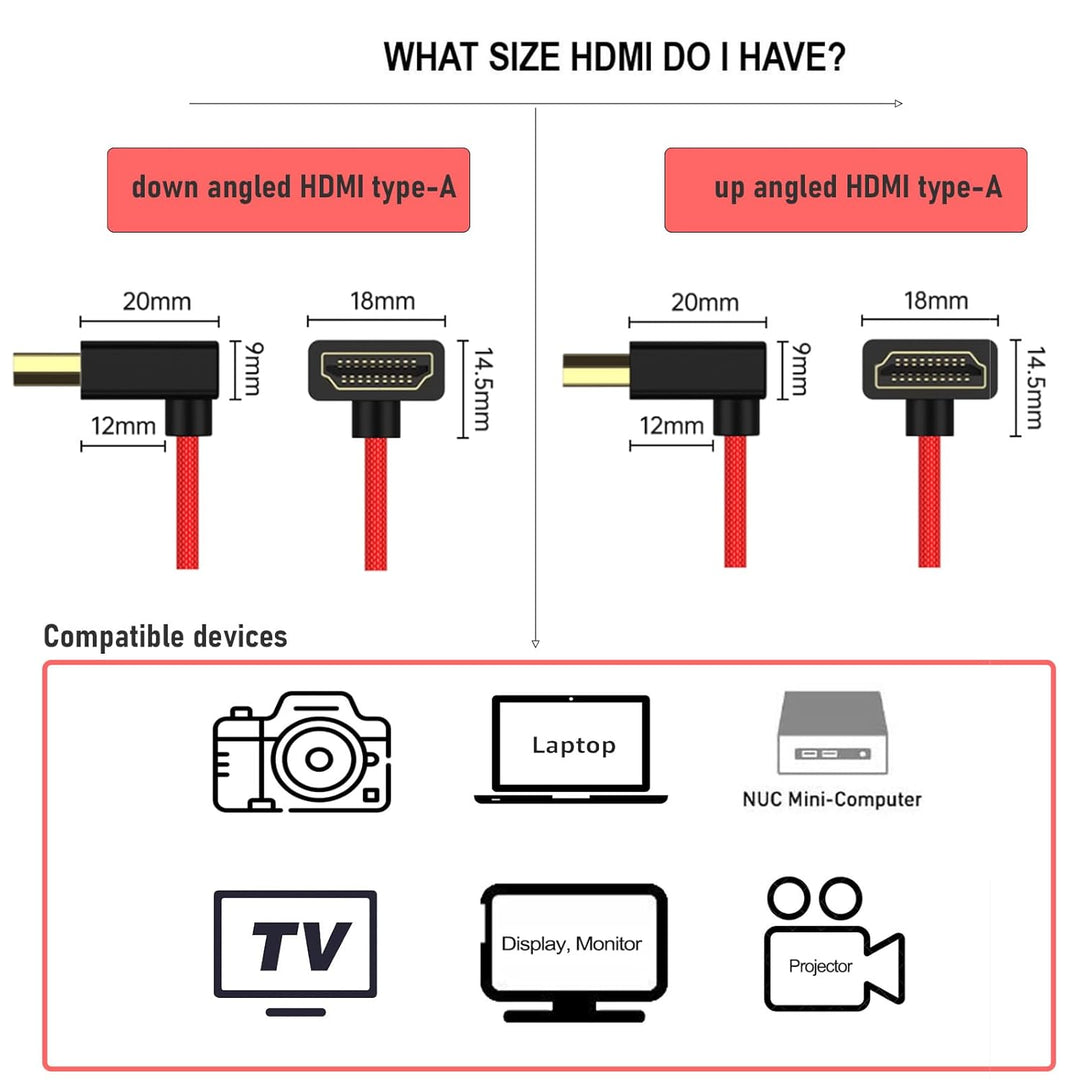 HangTon HDMI 8K 4K Kabel für PC TV PS5 Xbox, ATOMOS Ninja V Shinobi, Sony A9III A7RV A7M4 FX3 FX30 F