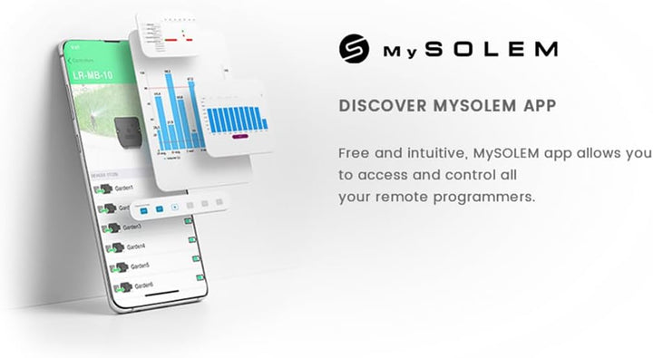 GNCGarden Solem DC 1 Stationen Bluetooth-gesteuerter Programmierer für die Bewässerung von Batterien