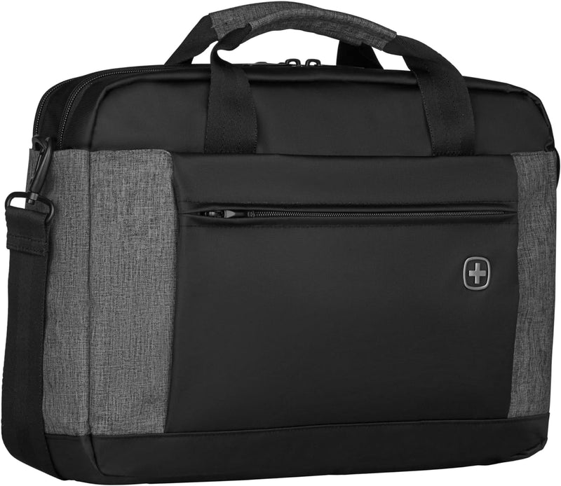 WENGER Underground Laptop-Tasche zum Umhängen, Notebook bis 16 Zoll, Tabletfach bis 10 Zoll, Aktenta