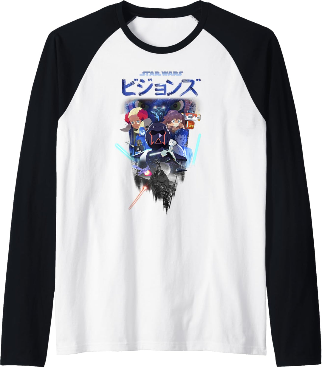 Star Wars Visions Group Shot Logo V-3 Raglan