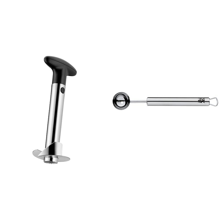 WMF Gourmet Ananasschneider, Ananasteiler schneidet Ringe & Profi Plus Melonenausstecher Kugeln 15 c