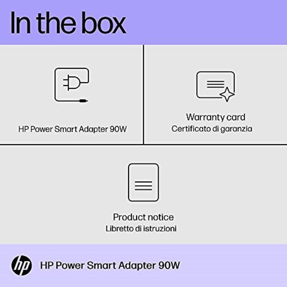 HP 90 Watt Slim Power AC Adapter - Europäische Lokalisierung