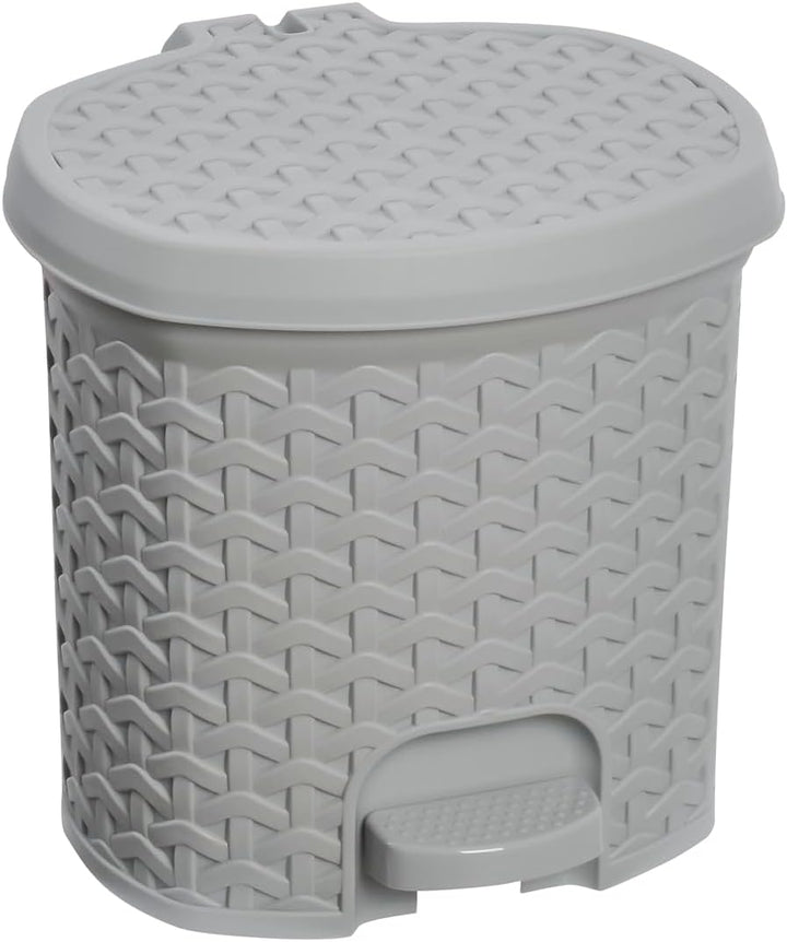 keeeper Treteimer, Mülleimer mit Tretpedal, 3 l, 19,5 x 20,5 x 20,5 cm, Tjark, Grau (Nordic Grey) No