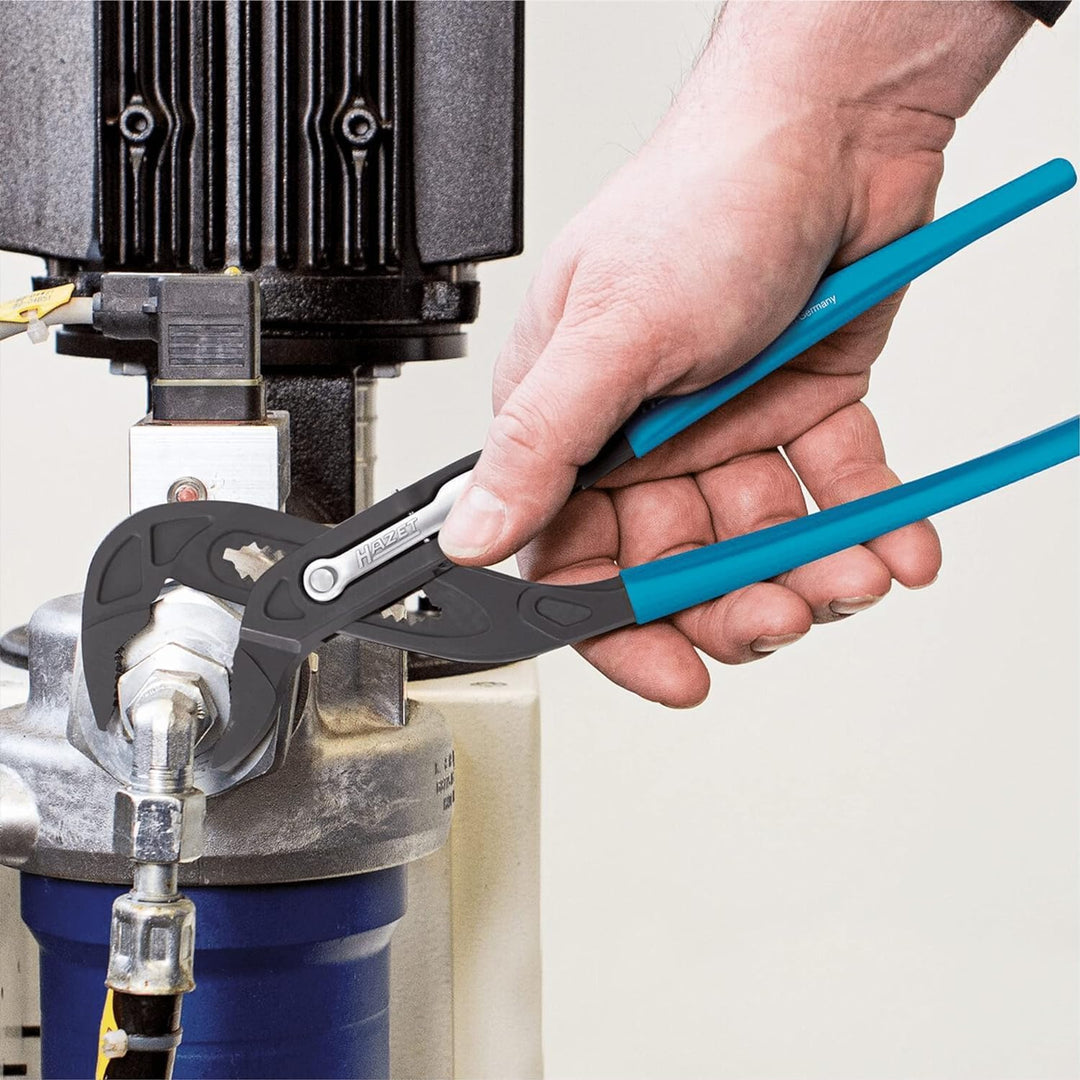 HAZET Universal-Zange 760-2 | robuste Wasserpumpenzange für universellen Werkstatt-Einsatz, hohe Spa