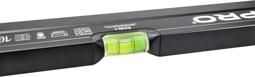 PRO800 Wasserwaage 100cm einseitig gefräst mit Ergonomischen Profil - ERS+ (Easy Reading System) Prä