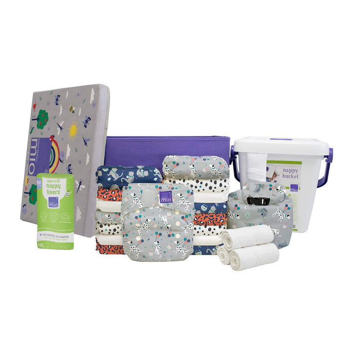 Bambino Mio, miosolo Stoffwindel Komplett Set, Flauschige Freunde, Flauschige Freunde