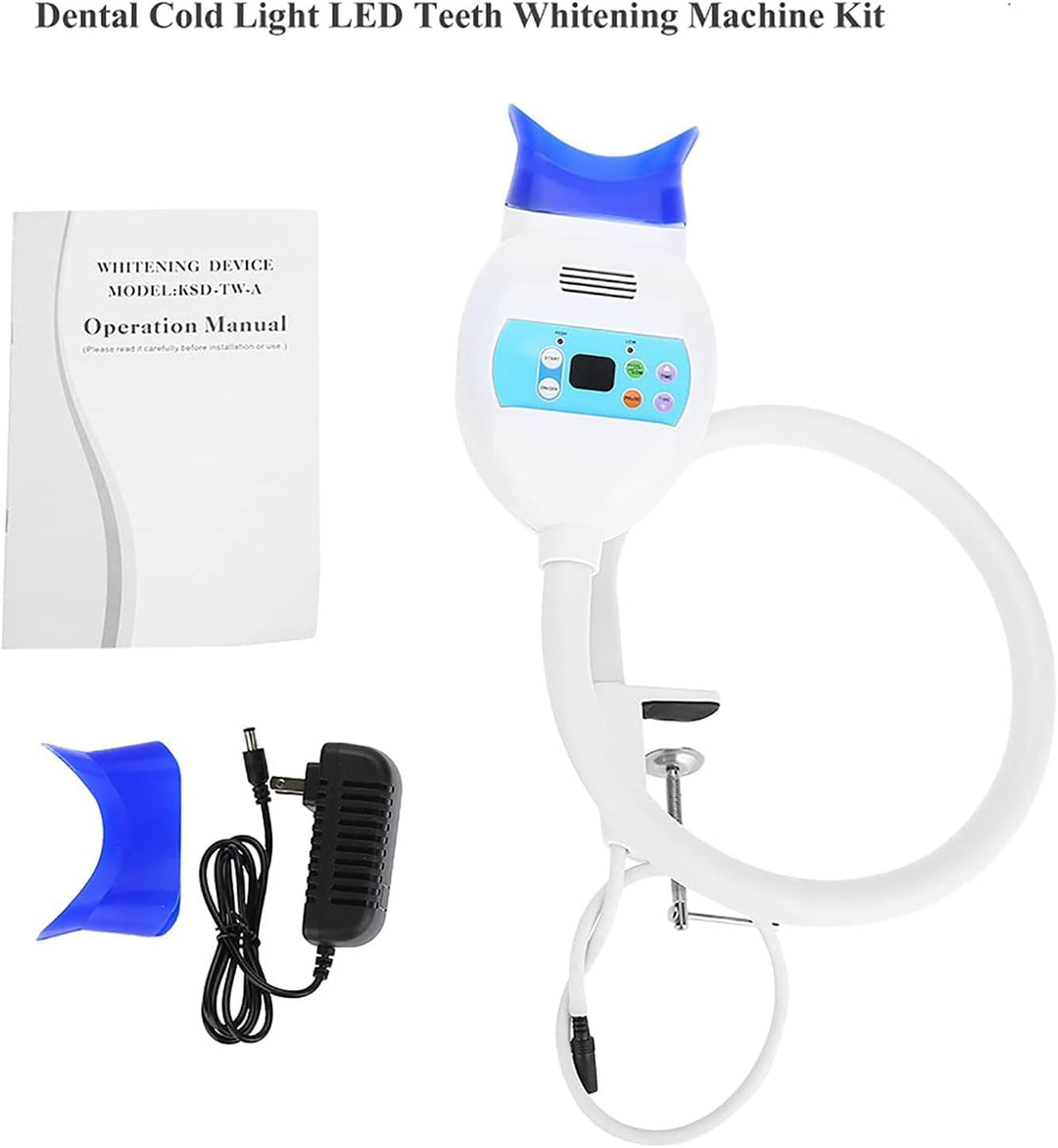 Professionelle Zahnaufhellungslampe, beschleunigt den Zahnaufhellungsprozess, neigbar, Timer und ein